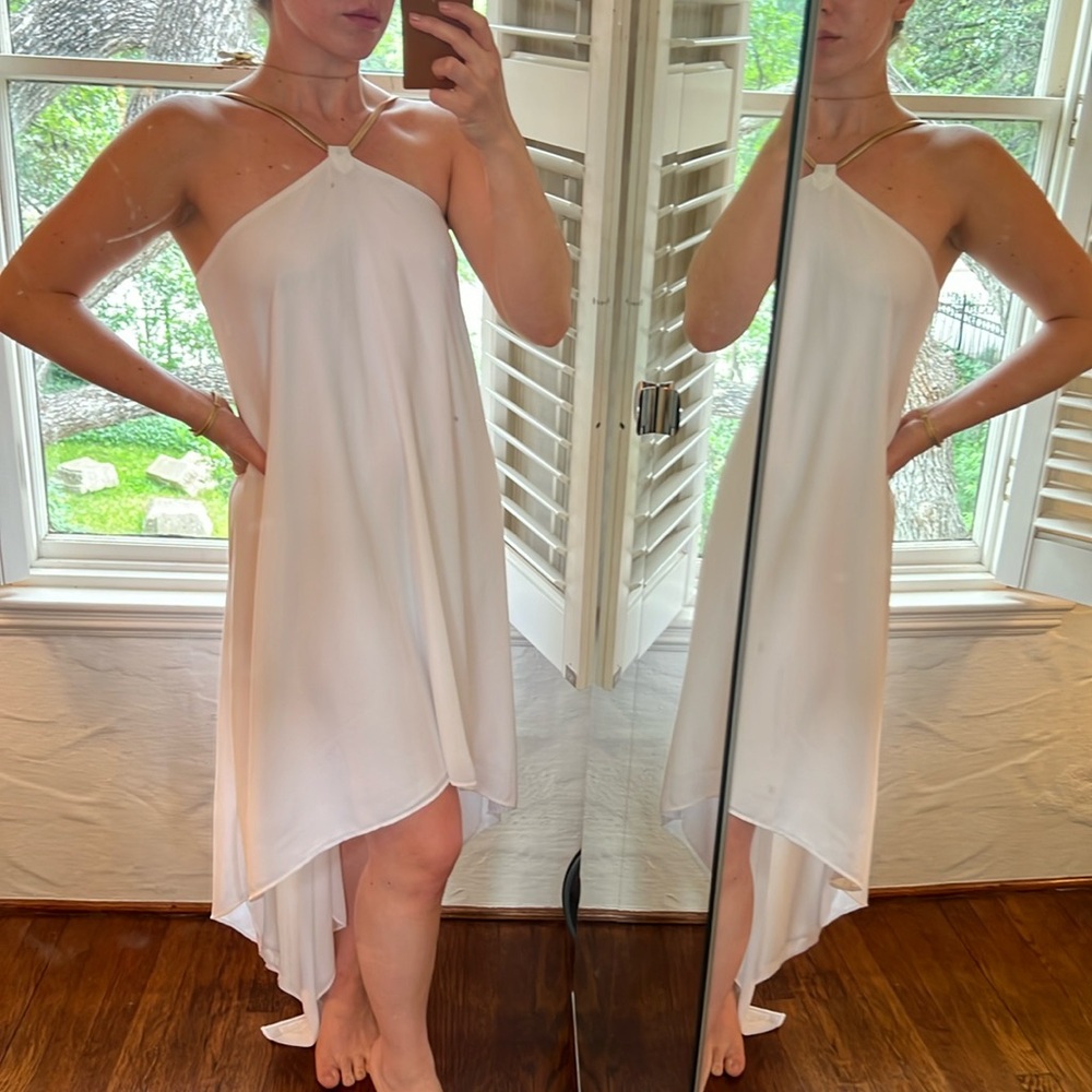 High-Low Maxi dress with chain detail